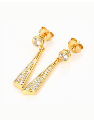 Earrings Gold Plated Silver 925°