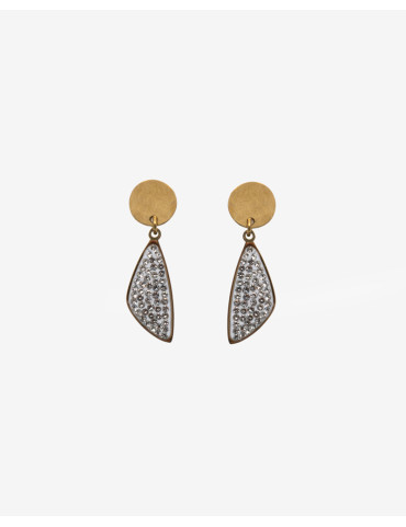 Earrings Gold Plated Stainless Steel 